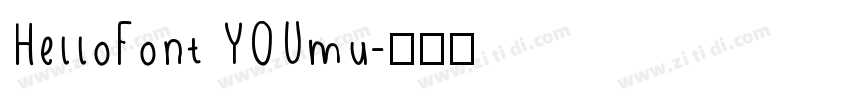 HelloFont YOUmu字体转换